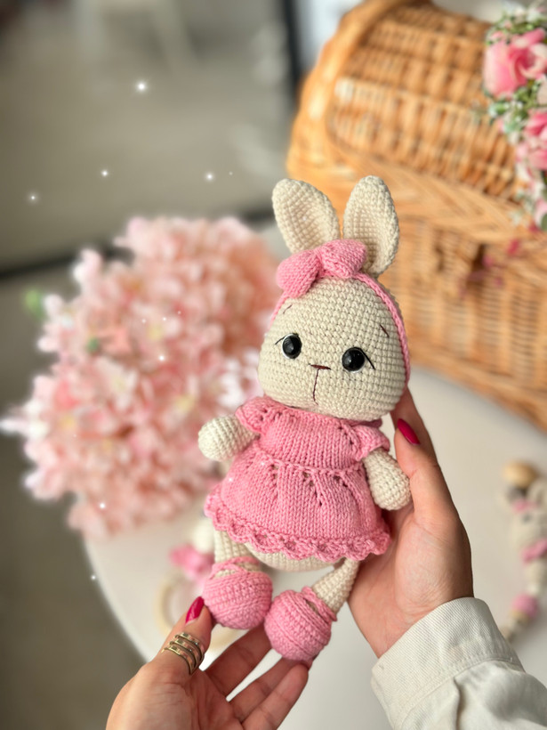 عروسک بافتنی خرگوش